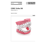 Dentsply Sirona CEREC Ortho SW 1.2.x Mode d'emploi