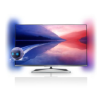 Philips 55PFL6678K/12 6000 series T&eacute;l&eacute;viseur LED Smart TV ultra-plat 3D Manuel utilisateur