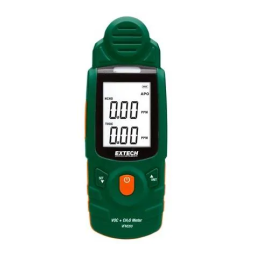 Extech Instruments VFM200 VOC/Formaldehyde Meter Manuel utilisateur | Fixfr