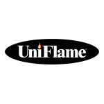 Uniflame F-1634 Bronze 5-Piece Fireplace Tool Set with Ball Handles and Pedestal Base Guide d'installation