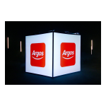 Argos Home AH CORNER BLK GLASS DISPLAY CABINET Manuel utilisateur