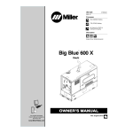 Miller BIG BLUE 600 X (DEUTZ) Manuel utilisateur