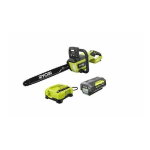 Ryobi RY40580 40V HP Brushless 18&quot; Chainsaw Manuel utilisateur