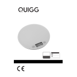 Quigg GT-KSg-10 Kitchen Scale Manuel utilisateur