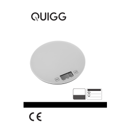 Quigg GT-KSg-10 Kitchen Scale Manuel utilisateur | Fixfr
