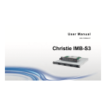 Christie CineLife IMB-S3 Manuel utilisateur