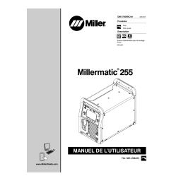 Miller Millermatic 255 : Chat IA et Téléchargement PDF | Fixfr