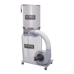 King Canada KC-3105C/KDCF-3500 Dust Collector with canister filter 110/220 volt Manuel utilisateur