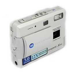 KONICA Dimage X50 Mode d'emploi | Fixfr