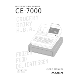 Casio CE-7000 Mode d'emploi | Fixfr