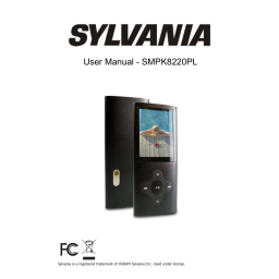 Sylvania SMPK 8220PL Manuel utilisateur | Fixfr