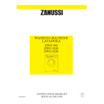 Zanussi ZWG3105 Manuel utilisateur