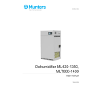 Munters 190TFR-1034-L1604 Manuel du propri&eacute;taire