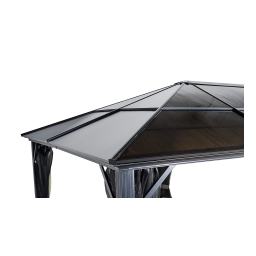 Sojag 500-9162936 10 ft. D x 12 ft. W Meridien Aluminum Gazebo with UV-Protected Roof Panels and Nylon Mosquito Netting Manuel utilisateur | Fixfr