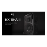 RCF NX 10-A II ACTIVE TWO-WAY SPEAKER sp&eacute;cification