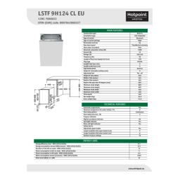 HOTPOINT/ARISTON LSTF 9H124 CL EU Dishwasher Manuel utilisateur | Fixfr