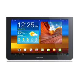 Samsung Galaxy Tab 10.1 orange Mode d'emploi | Fixfr