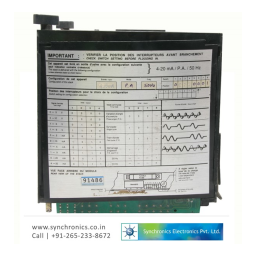 Eurotherm 470 Manuel du propriétaire | Fixfr