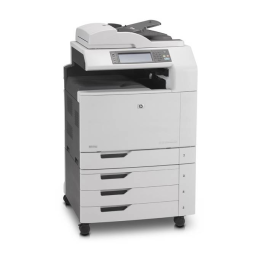 Color LaserJet CM6030/CM6040 Multifunction Printer series