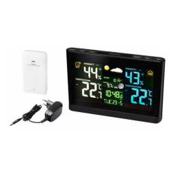 radio controlled Weather Station Meteo THBM Colour