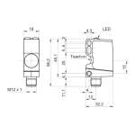 Baumer U500.DA5.2-UAMJ.72F Ultrasonic distance measuring sensor Fiche technique