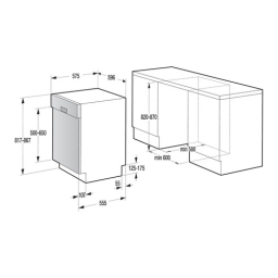 Gorenje GI66160 Lave-vaisselle intégrable Manuel utilisateur | Fixfr