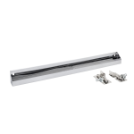 Rev-A-Shelf 6581-31SC-52 31 in. Stainless Steel Tip-Out Tray with SC Guide d'installation