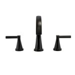 Delta 35891LF-BL Becker Matte Black 2-Handle Widespread WaterSense Bathroom Sink Faucet Manuel utilisateur