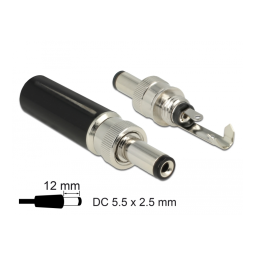 DeLOCK 89916 Connector DC 5.5 x 2.5 mm Fiche technique | Fixfr