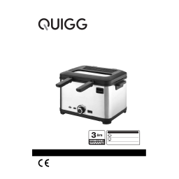 Quigg GT-DFK3-01 Deep Fryer Manuel utilisateur | Fixfr