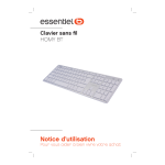 Essentiel b Homy BT Clavier Manuel utilisateur