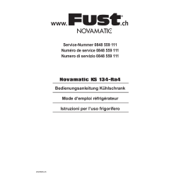 Novamatic KS134-RA4 Manuel utilisateur | Fixfr