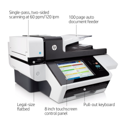 HP ScanJet Enterprise 8500 fn1 : Aide IA et PDF | Fixfr