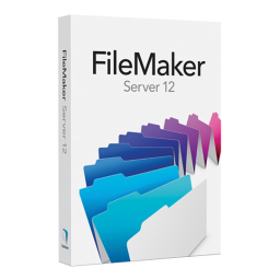 Filemaker Server 12 Manuel utilisateur | Fixfr