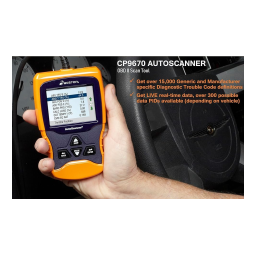 CP9670 AutoScanner Mode d'emploi avec IA Chat & PDF | Fixfr