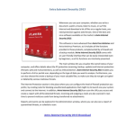 Avira Internet Security : Manuel de l'utilisateur + IA