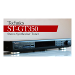 Technics ST-GT350 Manuel utilisateur