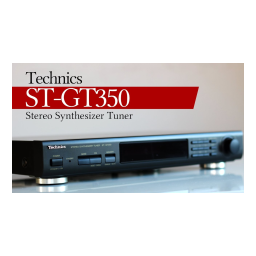 Technics ST-GT350 Manuel utilisateur | Fixfr