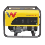 Wacker Neuson GP2500A Portable Generator Manuel utilisateur