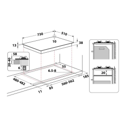 Whirlpool TKRL 751 IX Hob Manuel utilisateur | Fixfr