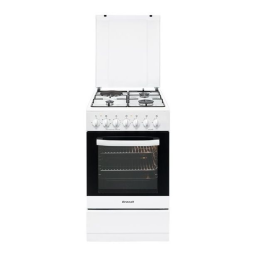 Brandt KM1555W Cuisinière mixte Manuel utilisateur | Fixfr