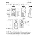 Denver TRC-1480MK2 Wireless temperature station Manuel utilisateur