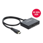 DeLOCK 87747 HDMI Splitter 1 x HDMI in &gt; 2 x HDMI out 4K 60 Hz Fiche technique