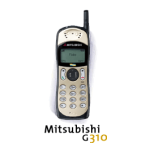 Mitsubishi G310 Manuel utilisateur