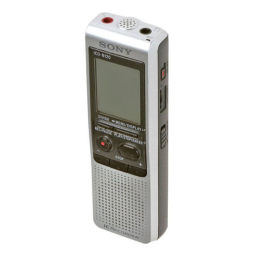 Sony ICD-B120 Manuel du propriétaire | Fixfr