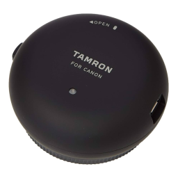 Tamron TAP-01 TAP-in Console Manuel utilisateur | Fixfr