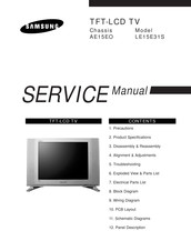 Samsung LE15E31S Guide de l'utilisateur + IA Chat | Fixfr