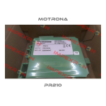 Manuel PR 210 Motrona | Assistance IA et PDF