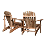Outsunny 84B-396ND Outdoor Wood Adirondack Chair Mode d'emploi