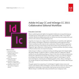 Adobe InCopy CC 2015 Manuel utilisateur | Fixfr